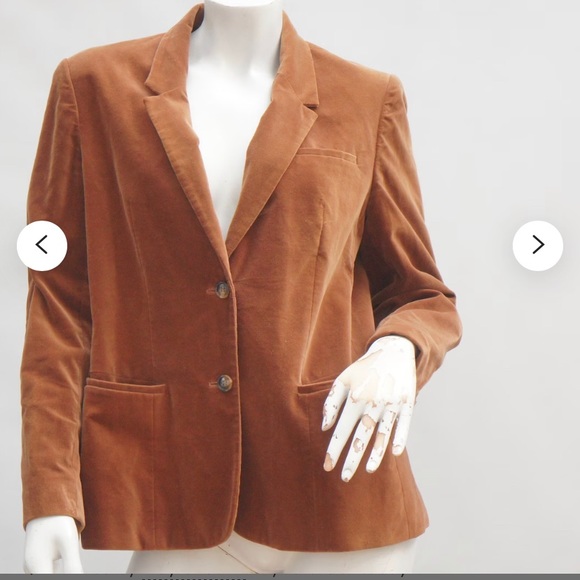 Sears Jackets & Blazers - Vintage 70s Women's Brown Velvet Blazer Jacket by Sears Classic